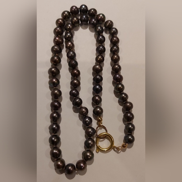 18" 6.5mm Genuine Baroque Pearls - Picture 3 of 4